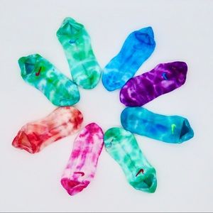 New Pair Nike Tie Dyed Woman’s Ankle Socks